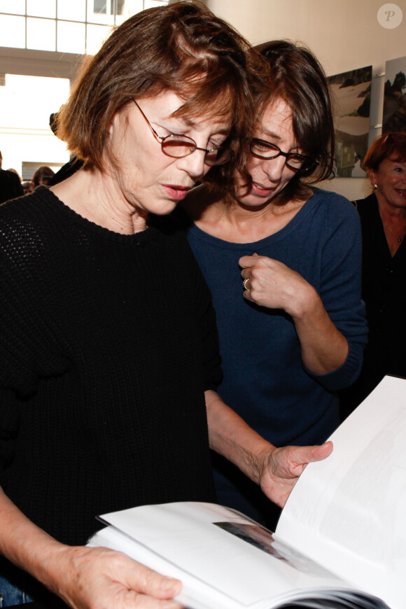 Jane Birkin et Kate Barry à Dinard, le 5 octobre 2012.