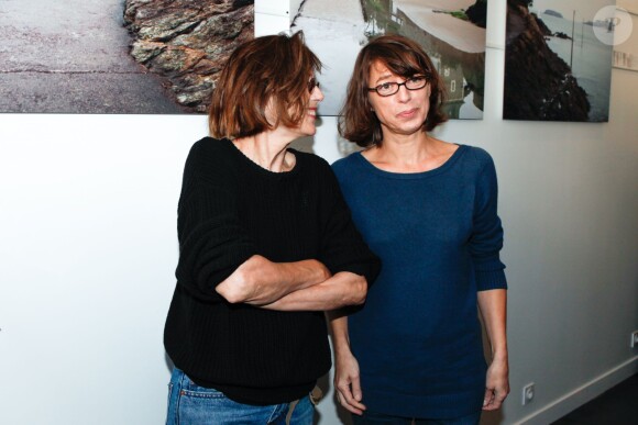 Jane Birkin et Kate Barry à Dinard, le 5 octobre 2012.