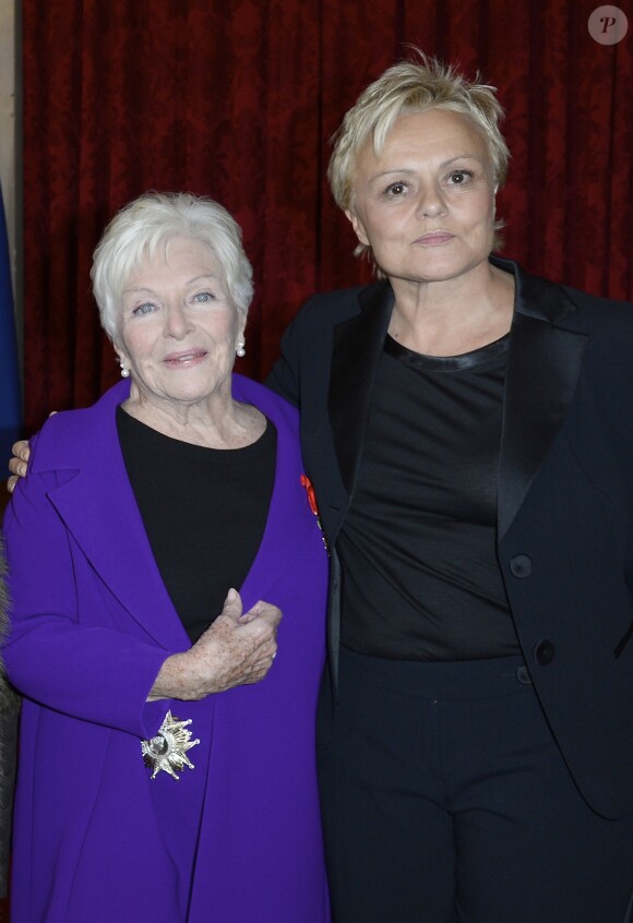 Exclusif - Line Renaud et Muriel Robin au palais de l'Elysée à Paris le 21 novembre 2013