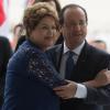 François Hollande et Dilma Rousseff au Planalto Palace à Brasilia, le 12 décembre 2013