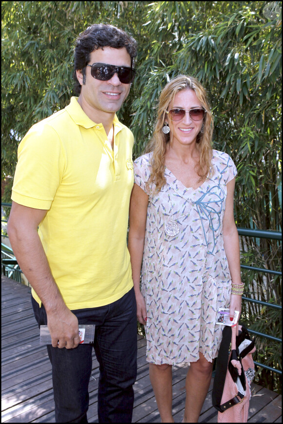 Raí et son épouse lors de la finale dames de Roland-Garros le 5 juin 2010