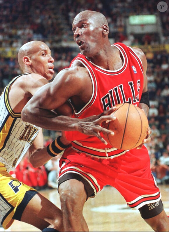 Michael Jordan et Reggie Miller le 23 mai 1998.