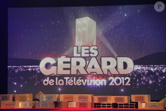 Les Gérard de la télévision animés par ses créateurs Frédéric Royer, Arnaud Demanche et Stéphane Rose au Théâtre Bobino à Paris, le 17 décembre 2012