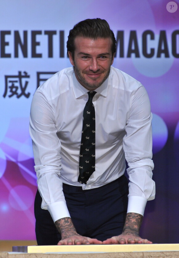 David Beckham au Venetian Macao Resort Hotel de Macao, le 22 novembre 2013