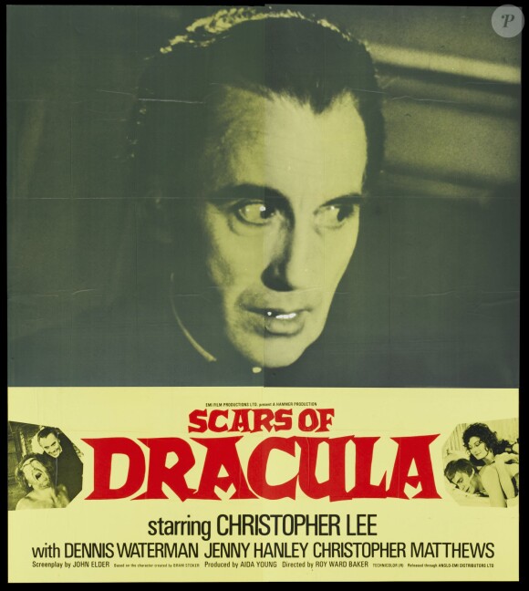 Christopher Lee en tant que Dracula en 1970. 