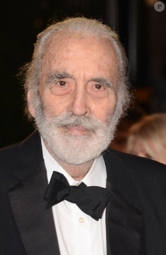 Christopher Lee à Londres le 23 octobre 2012