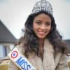 Miss France 2014, Flora Coquerel, fait son retour triomphal dans son village de Morancez en Eure-et-Loire, le 18 décembre 2013.
