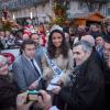 Miss France 2014, Flora Coquerel a été reçue comme une reine à Chartres, le 18 décembre 2013.