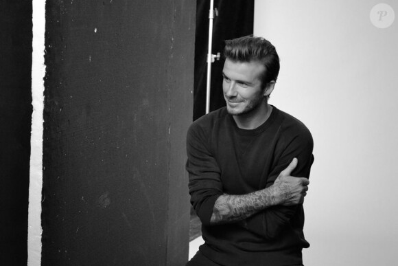 David Beckham en séance photo pour son livre éponyme, sorti le 31 octobre.