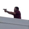Exclusif – Channing Tatum et Ice Cube sur le tournage du film '22 Jump Street' à Puerto Rico le 15 decembre 2013.