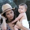 Exclusif - L'actrice Jenna Dewan de 32 ans profite de la plage à Porto Rico, le 12 decembre 2013, pendant que son mari Channing Tatum tourne le film "22 Jump Street"