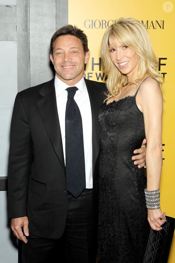 Jordan Belfortn et Anne Koppe lors de la première du Loup de Wall Street à New York le 17 décembre 2013.