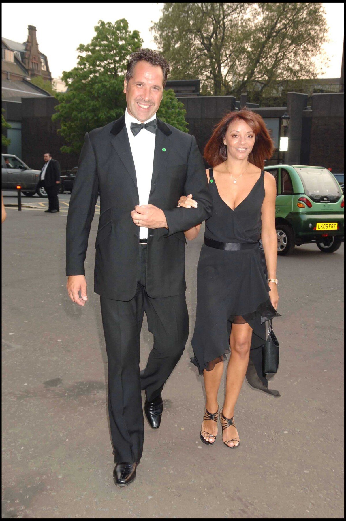 Vidéo David Seaman et son exépouse Debbie Rogers en 2006 à Londres. Purepeople