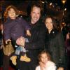 David Seaman avec son épouse Debbie Rogers et leurs deux enfants en 2004 à Londres.