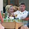 Steven Gerrard et sa femme Alex à Ibiza le 15 juin 2013