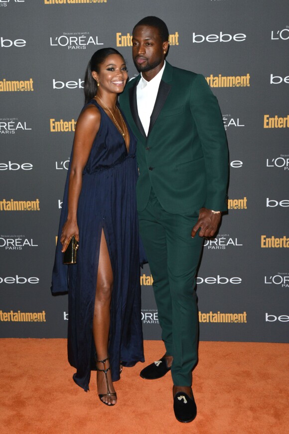 Gabrielle Union et Dwayne Wade lors de la soirée Entertainment Weekly Pre-Emmy à Los Angeles, le 21 septembre 2013