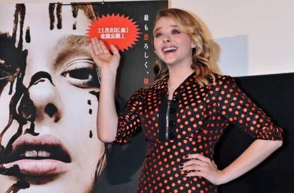 Chloë Grace Moretz lors de la présentation du film Carrie - la vengeance à Tokyo le 23 octobre 2013
