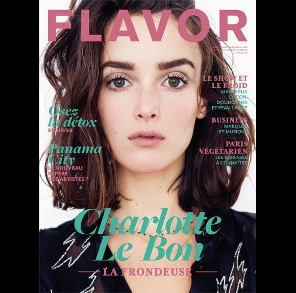Charlotte Le Bon en couverture de Flavor.