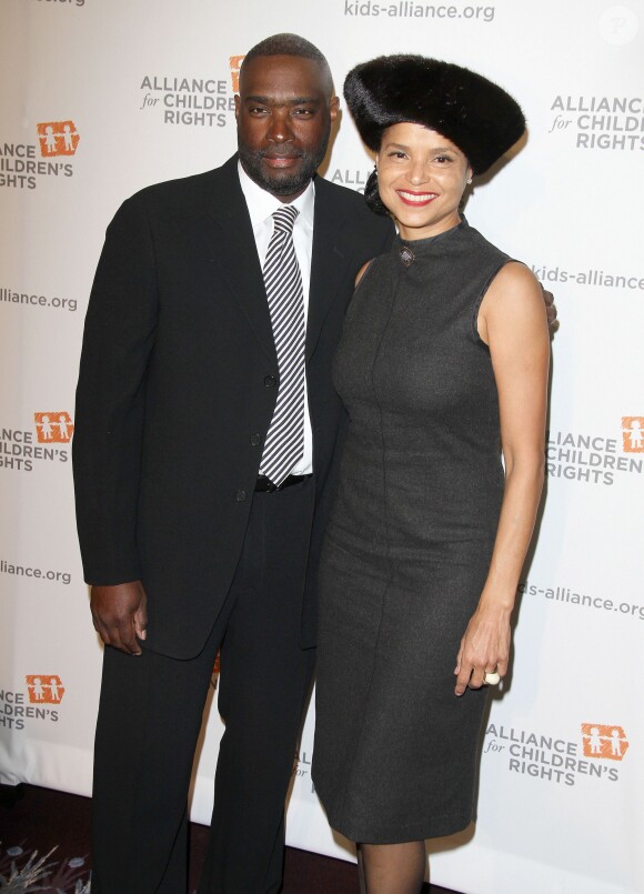 Antwone Fisher, Victoria Rowell - 21eme dîner annuel "The Alliance For Children's Rights" à l'hôtel Beverly Hilton à Beverly Hills, le 7 mars 2013.