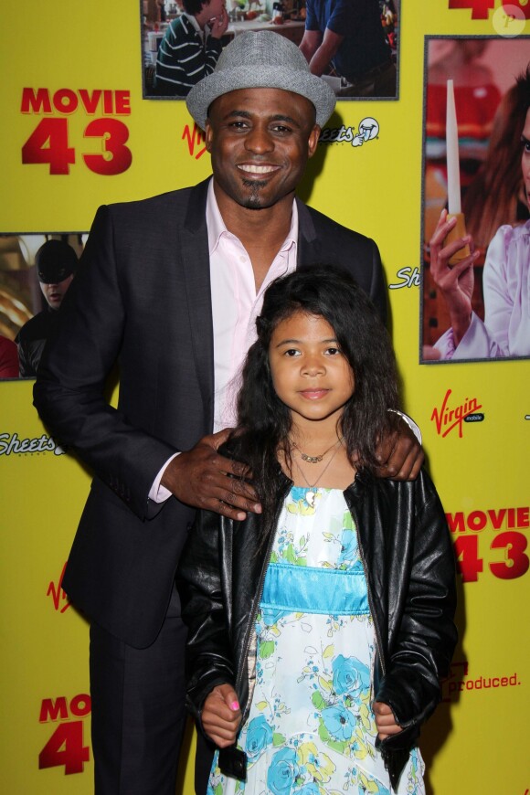 Wayne Brady lors de l'avant première du film "Movie 43" à Los Angeles le 23 janvier 2013 avec sa fille