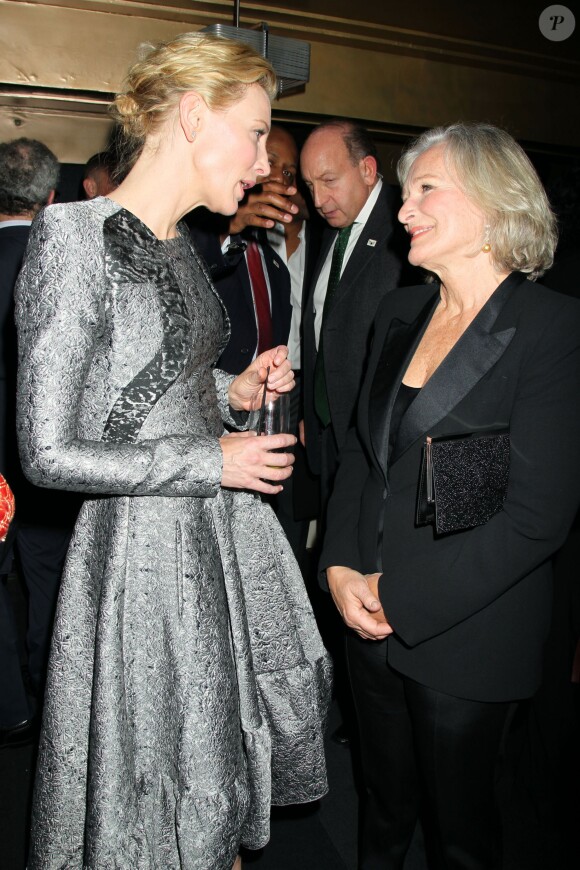Cate Blanchett et Glenn Close lors des New York Film Critics Circle Awards 2014 à New York le 6 janvier 2014.