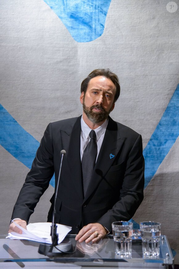Nicolas Cage ambassadeur de l'ONU à Vienne le 5 novembre 2013