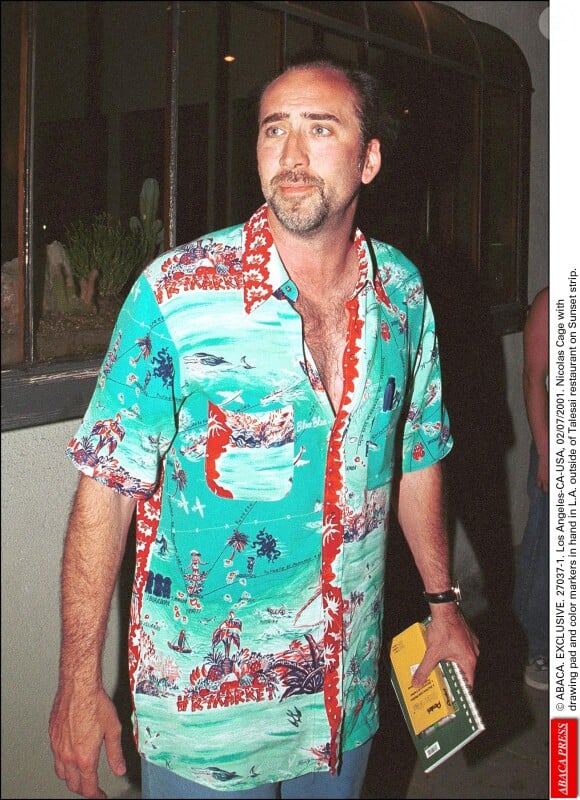 Nicolas Cage à Los Angeles le 10 juillet 2001