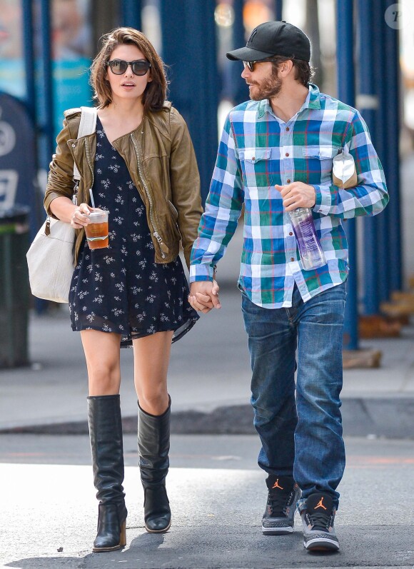 Jake Gyllenhaal et Alyssa Miller dans les rues à New York le 21 septembre 2013