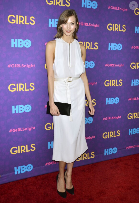 Karlie Kloss à l'avant-première de la 3e saison de la série "Girls" au Lincoln Center à New York, le 6 janvier 2014.
