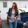 Olivia Wilde (enceinte) va faire du shopping à Los Angeles, le 7 janvier 2014.