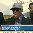 Dennis Rodman s'emporte sur CNN en duplex depuis la Corée du Nord mardi 7 janvier 2014.