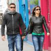 Ronaldo avec sa fiancée Paula Morais dans les rues de Londres, le 11 mai 2013