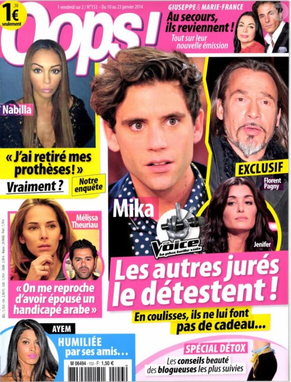 Magazine Oops ! du 10 janvier 2014.