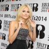 Pixie Lott aux studios ITV où étaient annoncées les nominations de la 34e cérémonie des Brit Awards, à Londres le 9 janvier 2014.