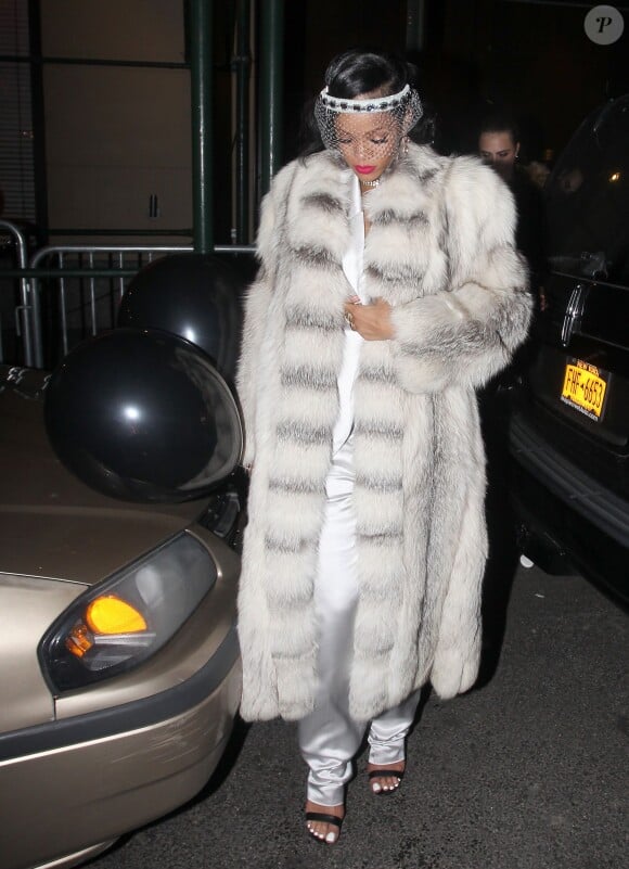 Rihanna à New York, le 1er janvier 2014.