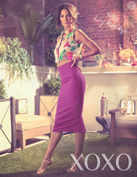 Lily Aldridge, star de la campagne printemps-été 2014 de XOXO. Photo par Douglas Sonders.