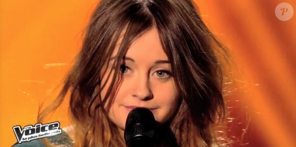 Leïla dans The Voice 3, samedi 11 janvier 2013.