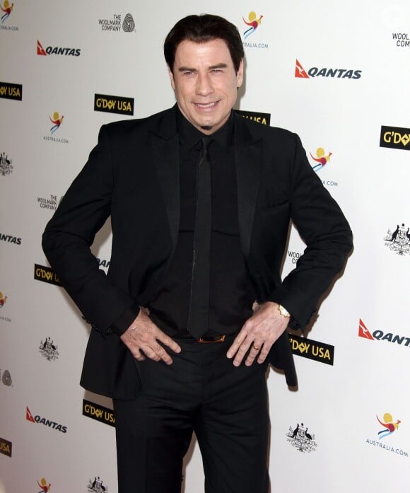 John Travolta assiste à la soirée de gala G' Day, à Los Angeles le 11 janvier 2014.