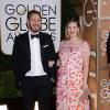 Will Kopelman et Drew Barrymore enceinte lors des Golden Globes à Beverly Hills le 12 janvier 2014.