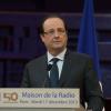 François Hollande lors du 50ème anniversaire de la maison de la radio à Paris le 17 décembre 2013