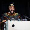 Conférence de presse de Dieudonné au théâtre de la Main d'or à Paris, le 11 janvier 2014.