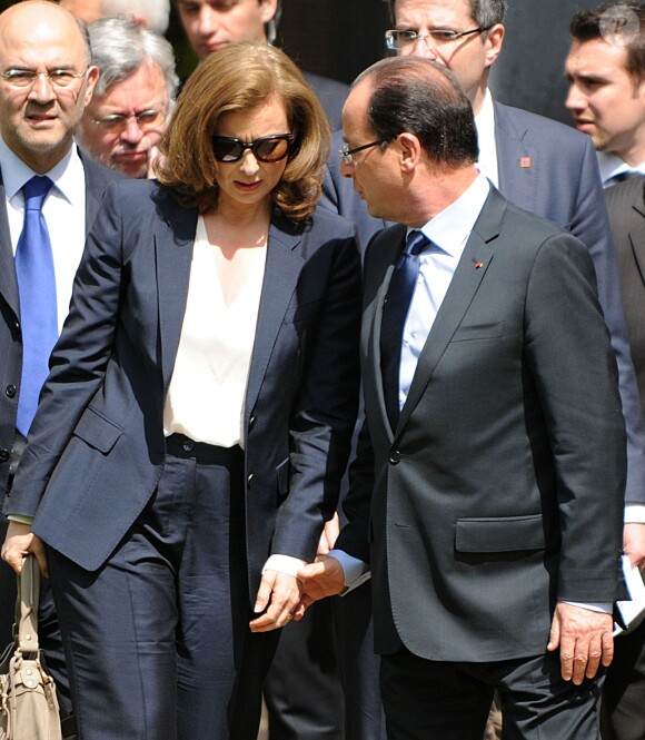 Valérie Trierweiler et François Hollande à Washington, le 18 mai 2012. 
