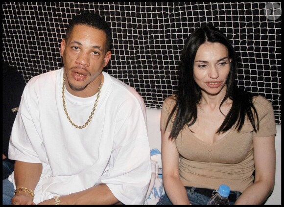 JoeyStarr et Béatrice Dalle au VIP Room lors du Festival de Cannes 2003