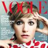 Lena Dunham en couverture du magazine américain Vogue, février 2013.
