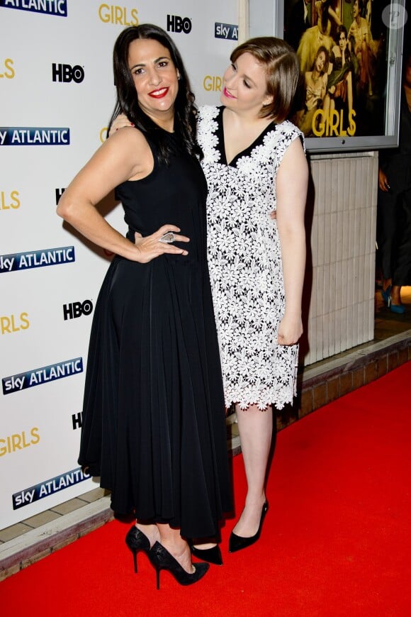 La productrice Jenni Konner et Lena Dunham à la première de la saison 3 de "Girls" à Londres, le 15 janvier 2014.