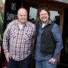 Kris Pearn et Cody Cameron, réalisateur du film L'Île des Miam-nimaux : Tempête de boulettes géantes 2, présenté au 17e Festival International du Film de Comedie de l'Alpe d'Huez, le 17 janvier 2014.