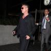 Brad Pitt, avec sa nouvelle coupe de cheveux, arrive a l'aeroport LAX a Los Angeles, le 17 janvier 2014.  'Fury' actor Brad Pitt shows off his short haircut while arriving on a flight at LAX airport in Los Angeles, California on January 17, 2014.17/01/2014 - Los Angeles