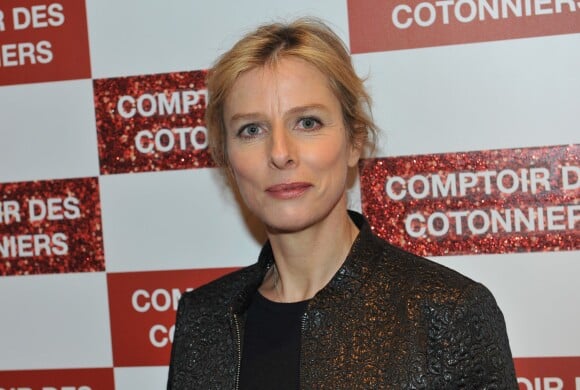 Karin Viard lors de l'inauguration d'une nouvelle boutique "Comptoir des Cotonniers" au 1 rue des Francs-Bourgeois à Paris, le 5 décembre 2013