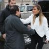 Kim Kardashian retrouve se rend Azzedine Alaïa au Palais Galliera pour visiter ALAÏA, l'exposition consacrée au créateur. Paris, le 21 janvier 2014.