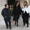 Kim Kardashian se rend au Palais Galliera avec Azzedine Alaïa et Afef Jnifen, pour visiter ALAÏA, l'exposition consacrée au créateur tunisien. Paris, le 21 janvier 2014.